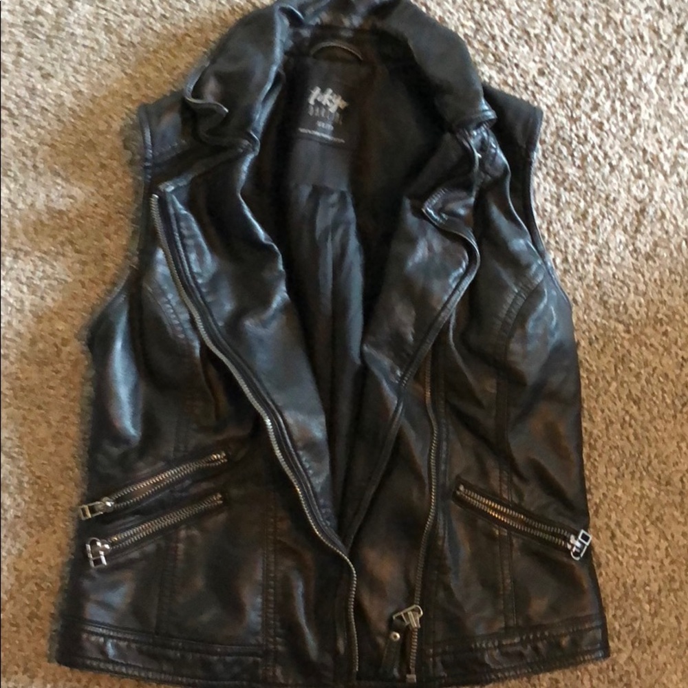 Leather vest
